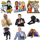 Matt Lauer, seen twice in the Today Show iMessage sticker pack.